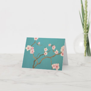 Elegant blommar tack kort