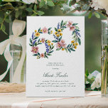 Elegant Blommig 60' Botanisk 60-årsdag Inbjudningar<br><div class="desc">Fira din märkesdag på 60-årsdagen med stil genom att inbjuda dina nära och kära med denna fantastiska blommiga inbjudan. Designen visar en vacker komposition av blommor och grönska som formar siffran 60 mot en lugn vit bakgrund. Mallarna för festen är inte bara eleganta, utan också lätta att anpassa med dina...</div>