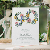 Elegant Blommig 60-tals Botanisk 90-årsdag