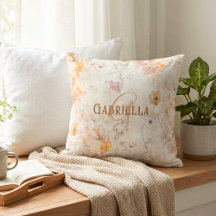 Elegant Blommig Akvarellskustommonogram