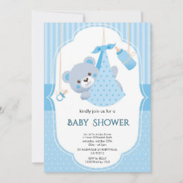 Elegant Blommig Baby Shower Inbjudan