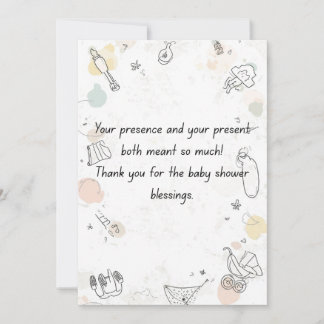 Elegant Blommig Baby Shower Inbjudan – Elegant Mam