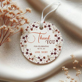 Elegant Blommig Bebis Shower Tacksamhet Gåvor Etiketter