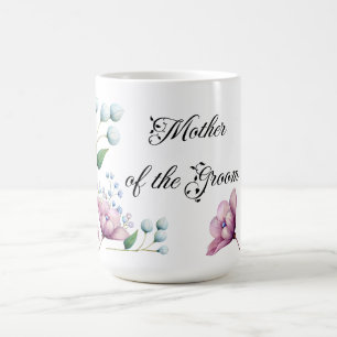 Elegant Blommig Bröllop Mjuk Botanisk Romantik Kaffemugg