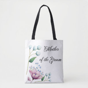 Elegant Blommig Bröllop Mjuk Botanisk Romantik Tygkasse