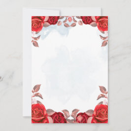 Elegant Blommig Bröllopsinbjudan Design Inbjudningar