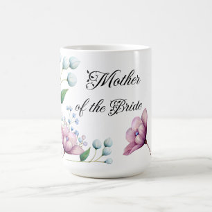 Elegant Blommig Bröllopsmjuk Botanisk Romantik Kaffemugg