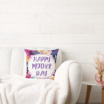 Elegant Blommig Glad Mors Dag Personlig Namn