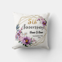 Elegant Blommig Guld 5-årsjubileum 