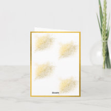 Elegant Blommig Guld Geometrisk Babykalas Inbjudan