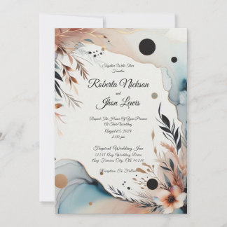 Elegant, Blommig, Kärlek Inbjudningar