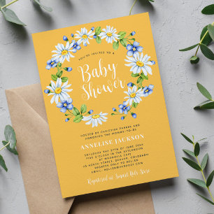 Elegant blommig könsneutral baby shower med tusens inbjudningar