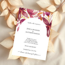 Elegant Blommig Korall Lila Guld