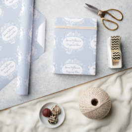 Elegant Blommig Öppen Hus Bröllopsmottagning I Presentpapper