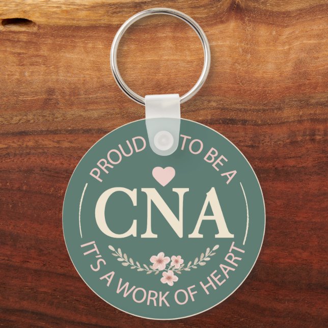 Elegant Blommig Personlig CNA  Nyckelring (Framsida)