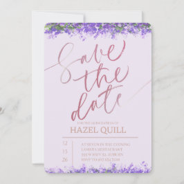 Elegant Blommig Quinceañera Spara Datum Inbjudningar