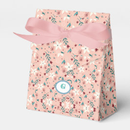 Elegant  blommig Rosa   Presentaskar