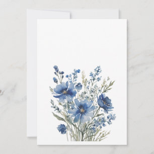 Elegant blommig vattenfärg spara datumet
