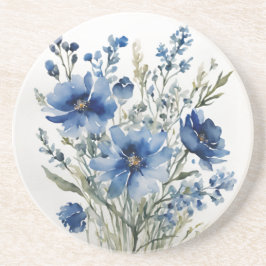 Elegant blommig vattenfärg underlägg