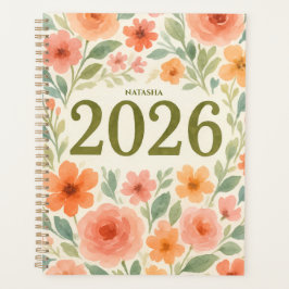 Elegant Blommigt 2026 Anpassningsbar