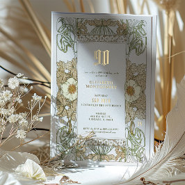 Elegant Blommigt - 90:e Födelsedagsfest - oljedeta