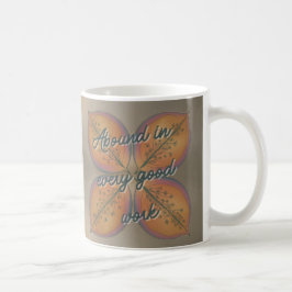 Elegant Blommigt Abstrakt 2 Corinthians 9:8 Kaffemugg