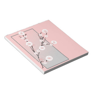 Elegant blommigt anteckningsblock