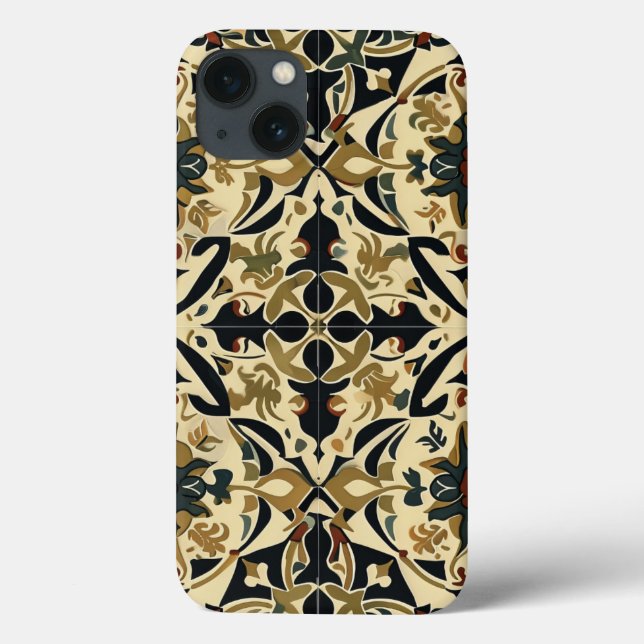 Elegant Blommigt Arabesque (Baksida)