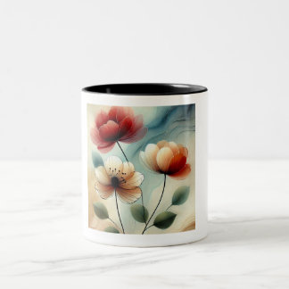 Elegant Blommigt Art Mugg