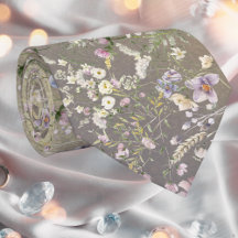 Elegant Blommigt Autumn Bröllop Necktie