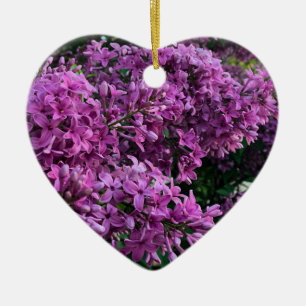 Elegant blommigt av djupa lila magenta: blommor, l julgransprydnad keramik
