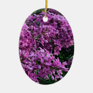 Elegant blommigt av djupa lila magenta: blommor, l julgransprydnad keramik