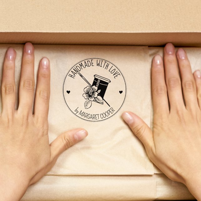 Elegant Blommigt av sydd med kärlek. Stämpel (Skapare uppladdad)