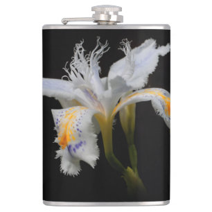 Elegant Blommigt av täckt Iris Vit Fickplunta