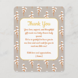 Elegant Blommigt Babykläder - tack för ditt kort