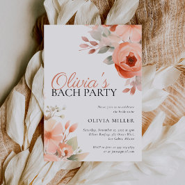 Elegant Blommigt Bachelorette Party Inbjudningar