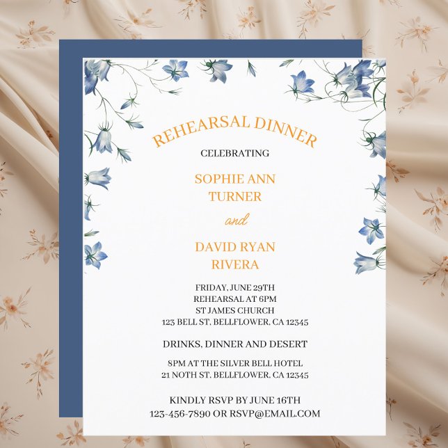 Elegant Blommigt Bellblombudget - repetitionsmidda Flygblad (Skapare uppladdad)