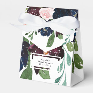 Elegant Blommigt Blå och plommon MÖHIPPA Presentaskar