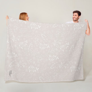 Elegant Blommigt Blanket Fleecefilt