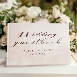 Elegant Blommigt Boho Bröllop Gästböcker