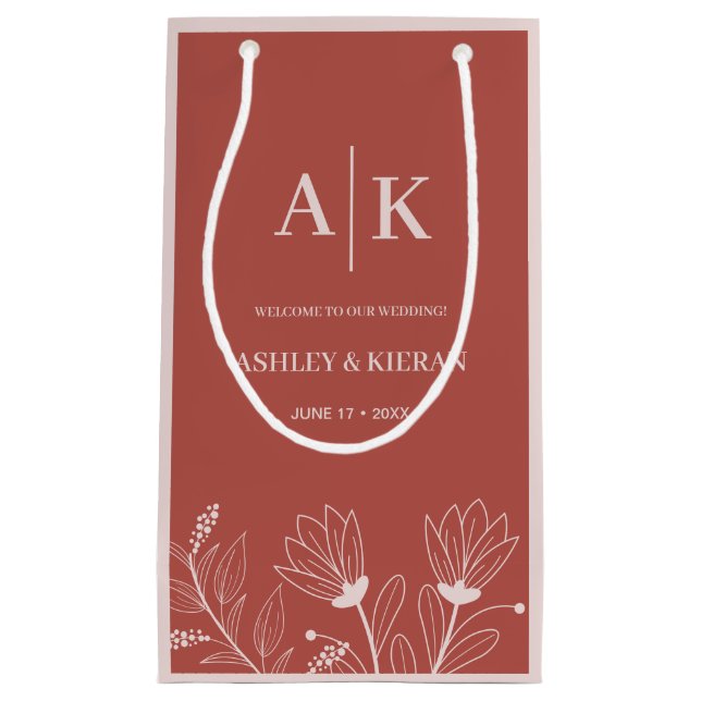 Elegant Blommigt Boho Bröllop Välkommen (Framsidan)