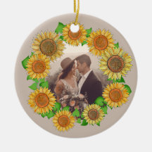 Elegant Blommigt Boho Solros Rustic Taupe Bröllop