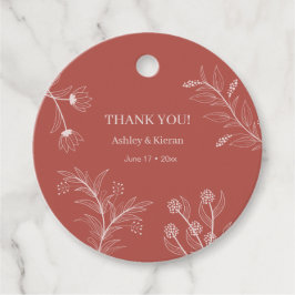 Elegant Blommigt Bohol Bröllop Gåvor Etiketter