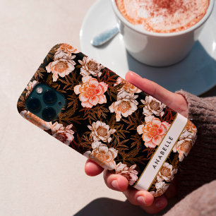 Elegant Blommigt Botanical Mönster Monogram