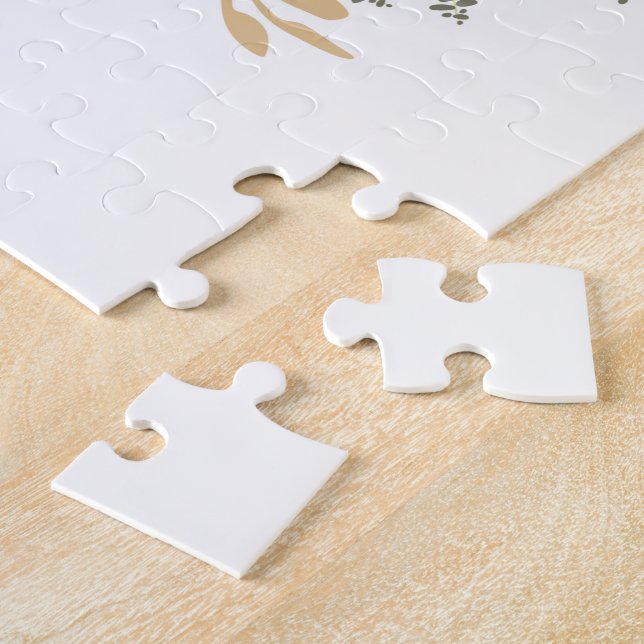 Elegant Blommigt Bouquet Girly säger vackert Pussel (Sidan)