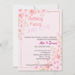 Elegant Blommigt Bröllop 007 från Nasrin Inbjudningar