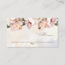Elegant  Blommigt Bröllop Escort Card för  Rosa