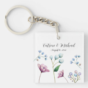 Elegant Blommigt Bröllop Mjuk Botaniska Romantik