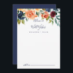 Elegant Blommigt Bröllop Önskemål Adapter Rådkort<br><div class="desc">Det här elegant blommigt bröllop väl önskemål-kortet är perfekt för ett modernt bröllop. Utformningen kännetecknas av rosa, , gult, burgundi, rött, indigoblommor och gröntens bladverk, inspirerande naturskönhet. De här korten är perfekter för bröllop, möhippa, babydusch, studentfest och mycket mer. Anpassa korten med namn från bruden och brudgummen, blivande föräldrar eller...</div>