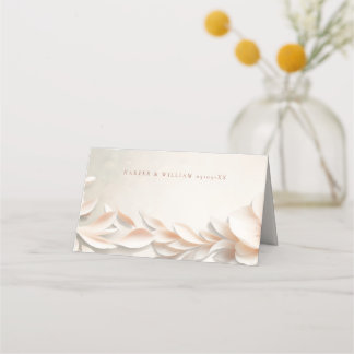 Elegant blommigt bröllop-platskort placeringskort